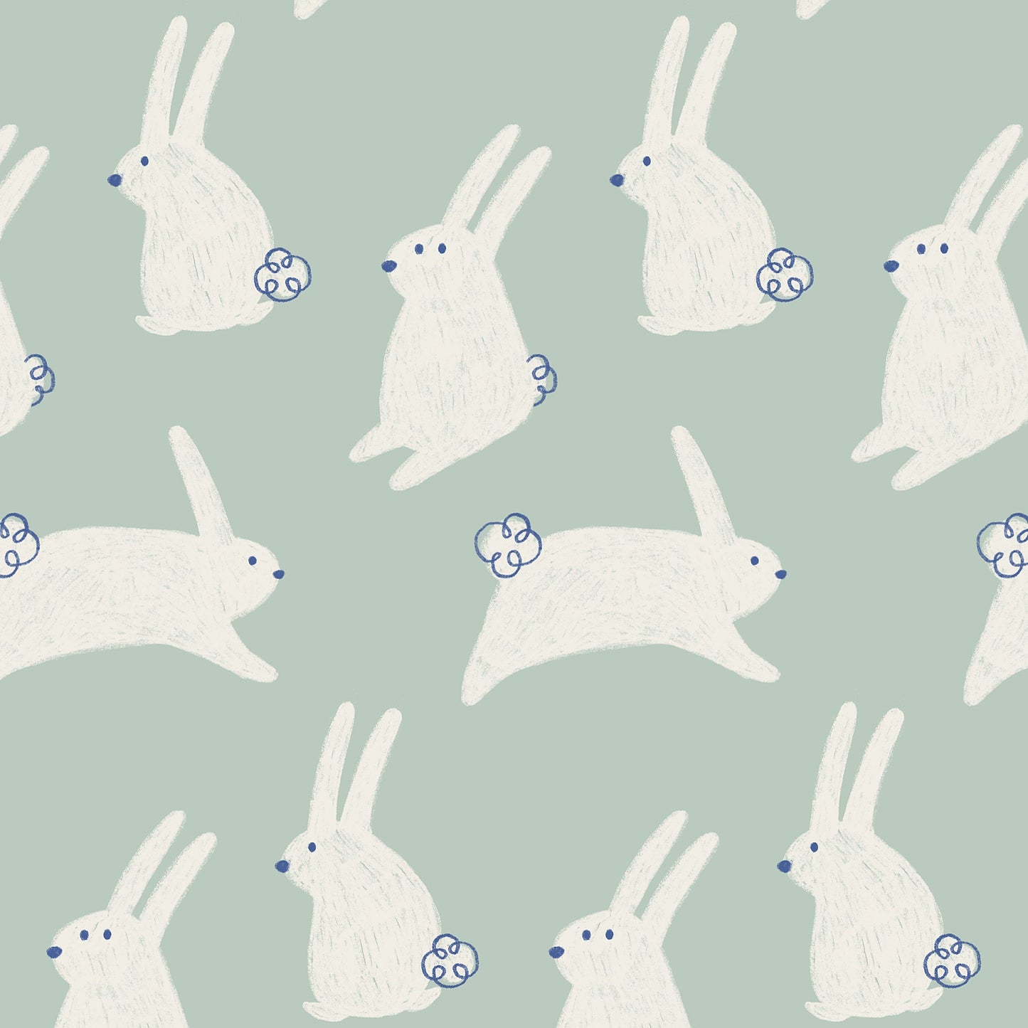 Mint Bunny Pajama Set by Loocsy