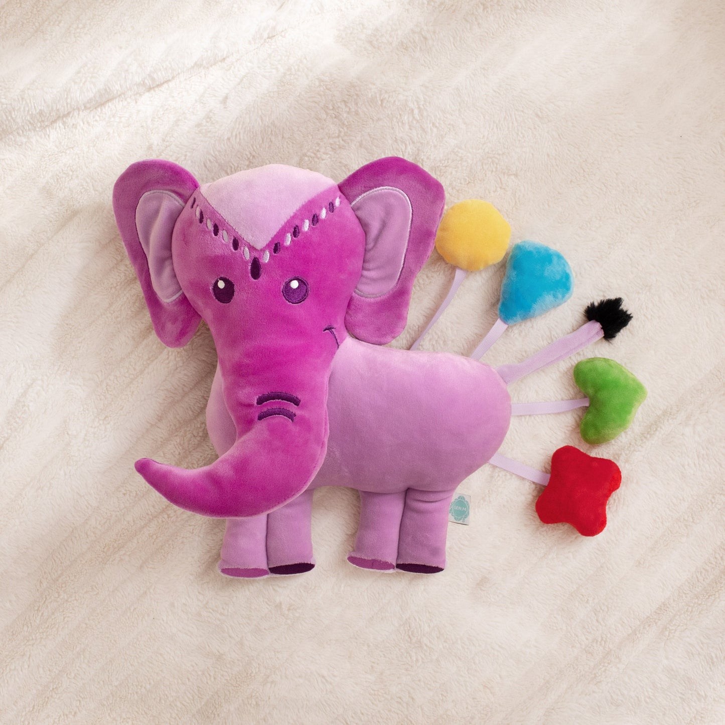 Violet Elephant SnuggleBuddies Emotions Plush by Generation Mindful