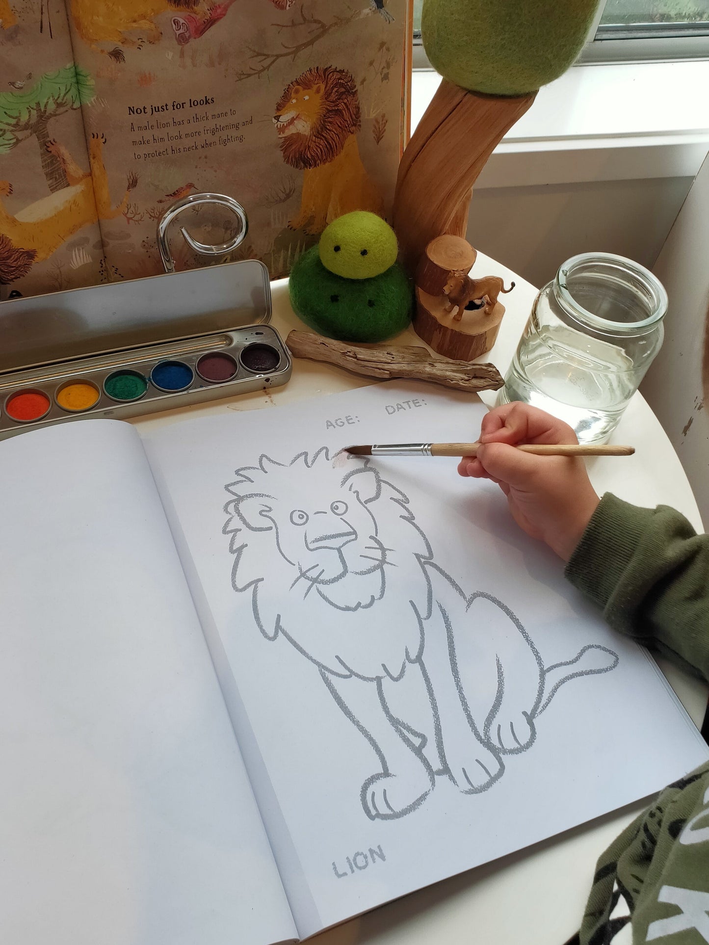 Toddlers First Colouring Book - An Endangered Animals Adventure by Honeysticks USA