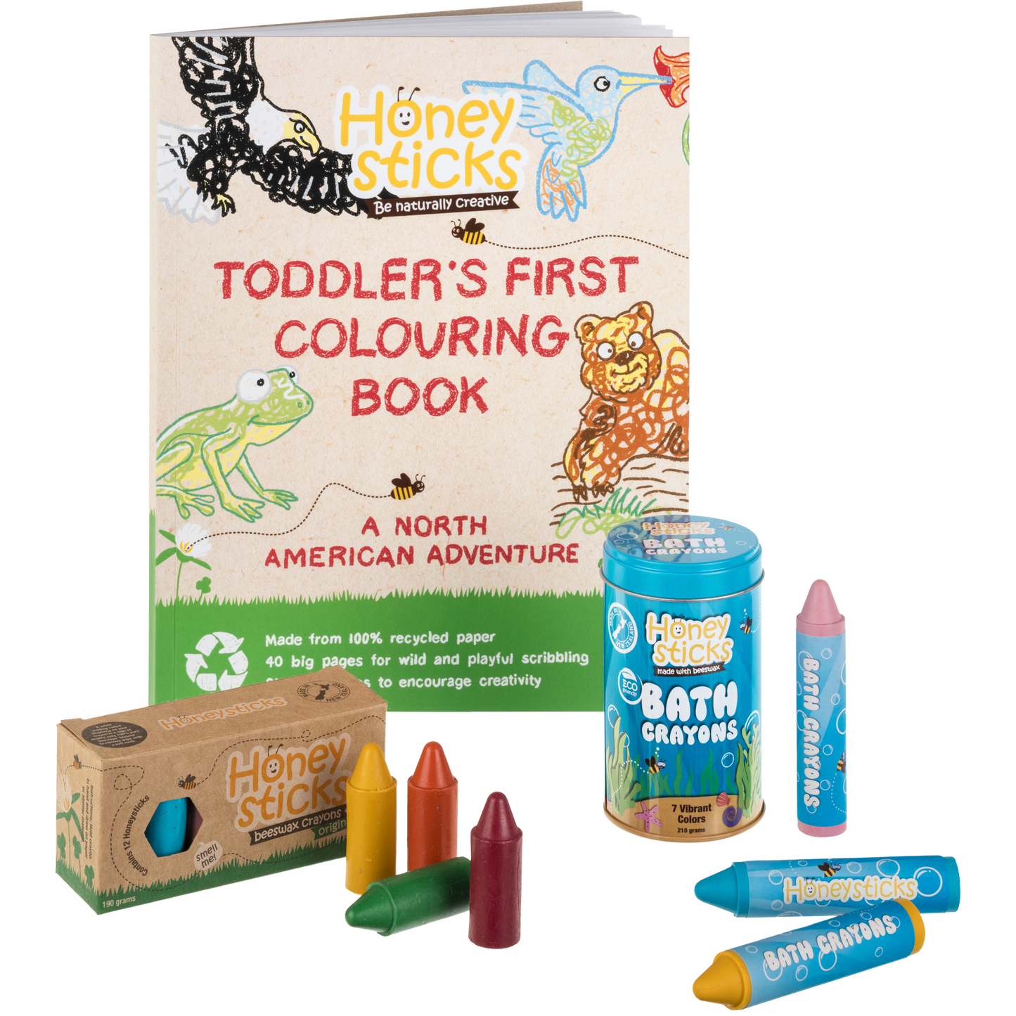 The Busy Bee Coloring Set by Honeysticks USA