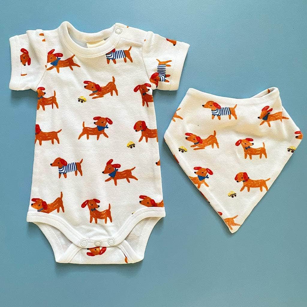 King/Queen of the Hill-9 Piece Dog-Themed Baby Gift Set by Estella