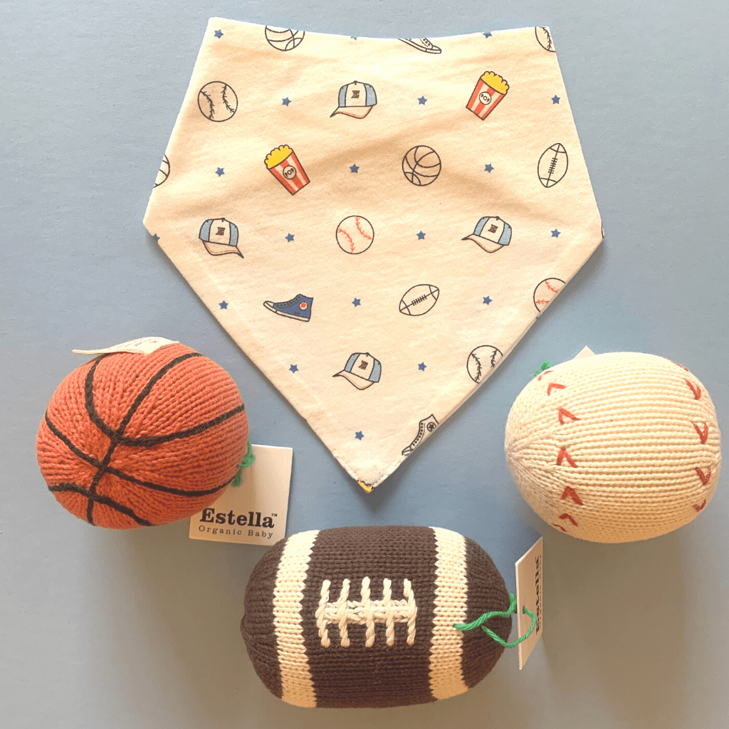 Organic Baby Gift Set - Sports Lover 4 piece by Estella