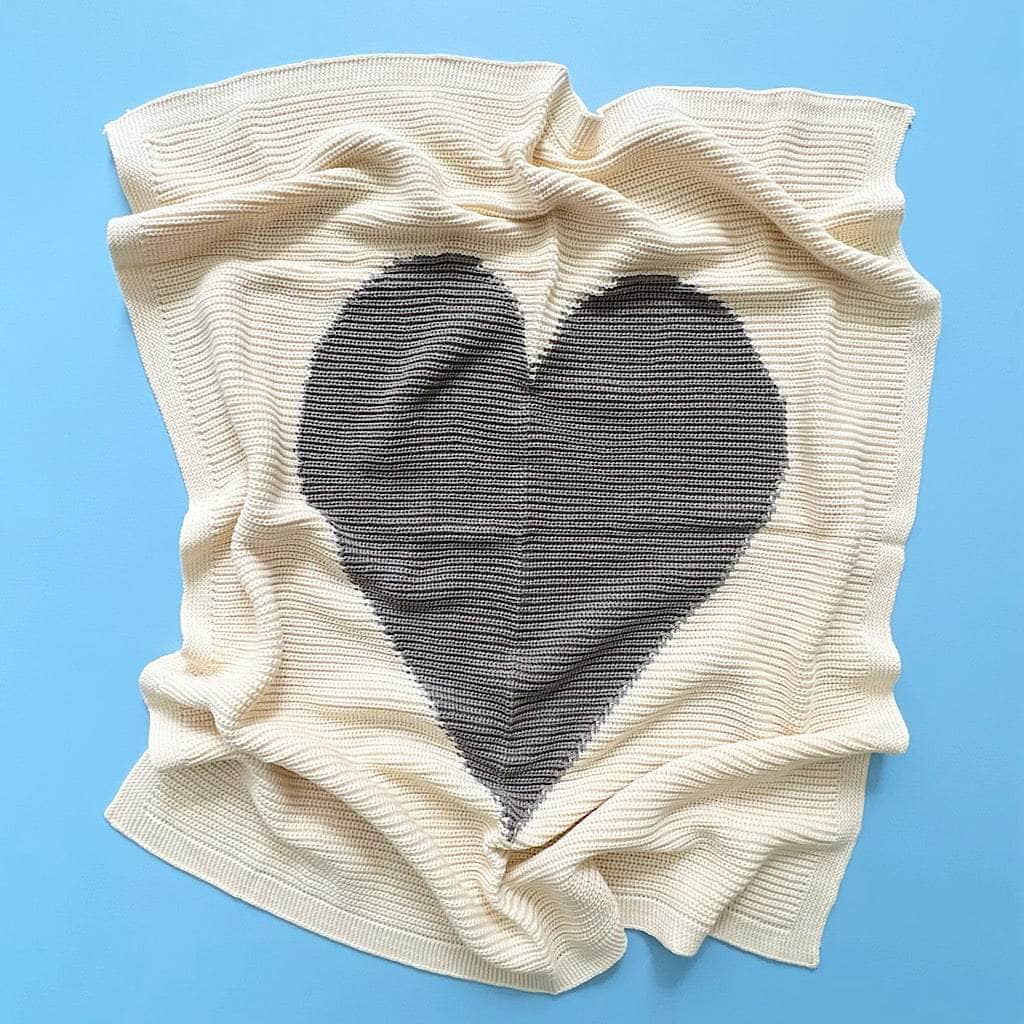 Cotton Baby Blankets - Heart by Estella