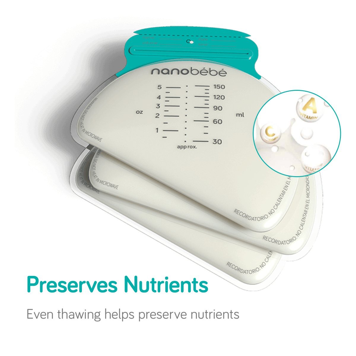 Breast Milk Storage Bag Refills by Nanobébé US - Mothership Milk