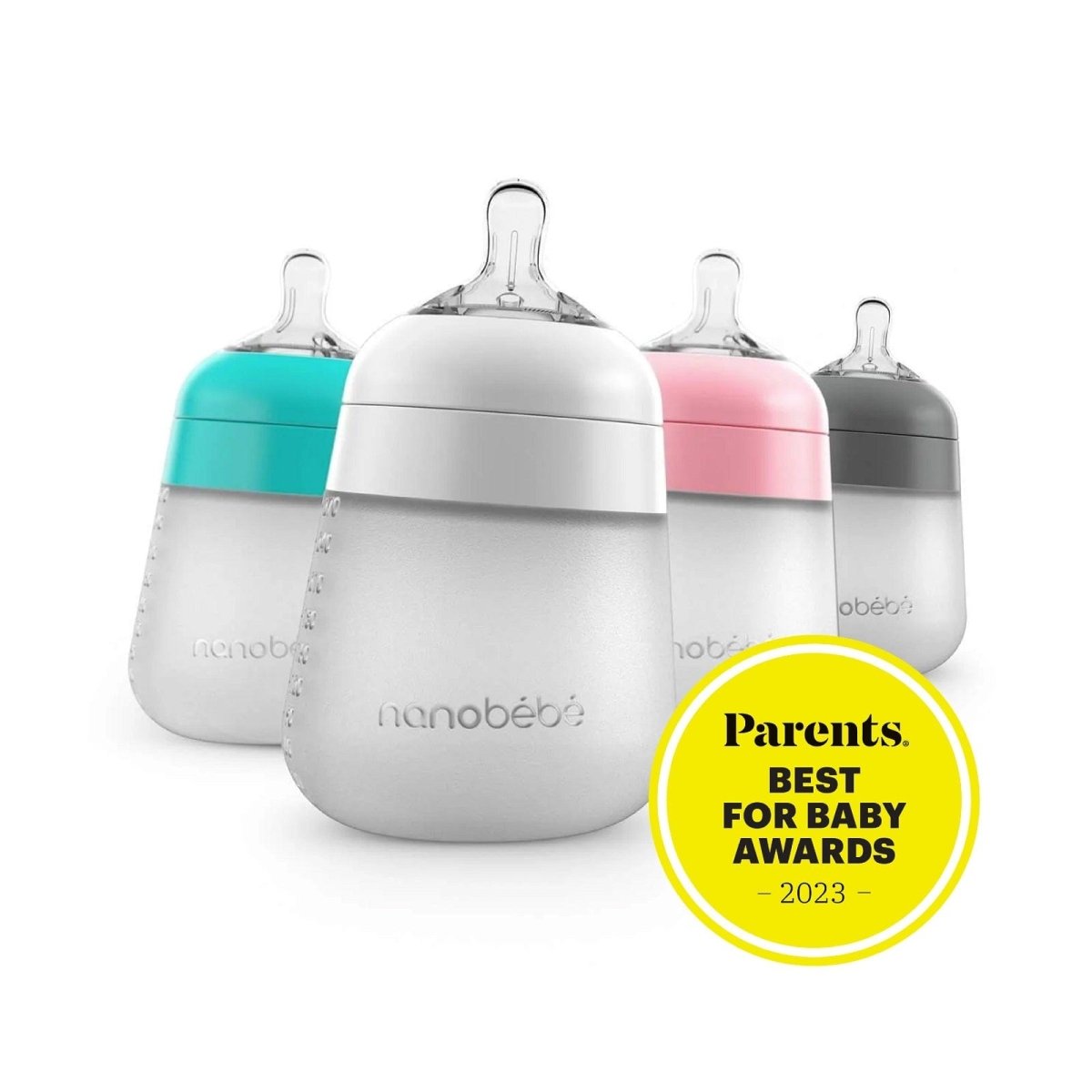 Flexy Silicone Baby Bottle - 5oz & 9oz by Nanobébé US - Mothership Milk